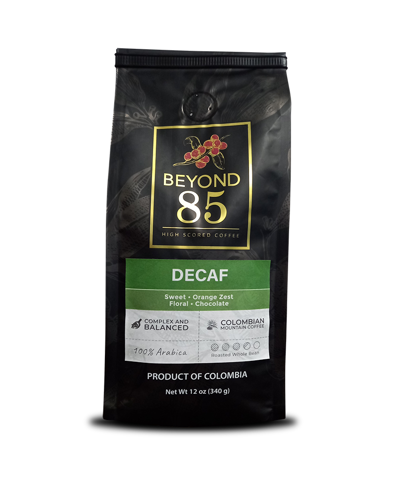 Decaf Premium Colombian Coffee | Beyond 85 Coffee