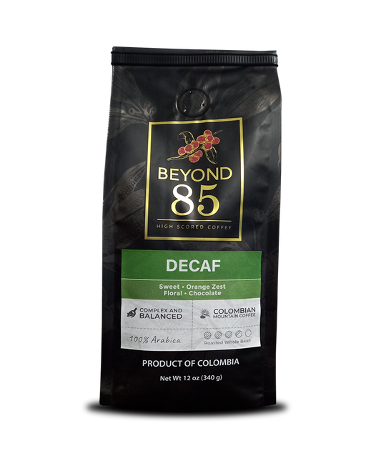 Decaf Premium Colombian Coffee | Beyond 85 Coffee