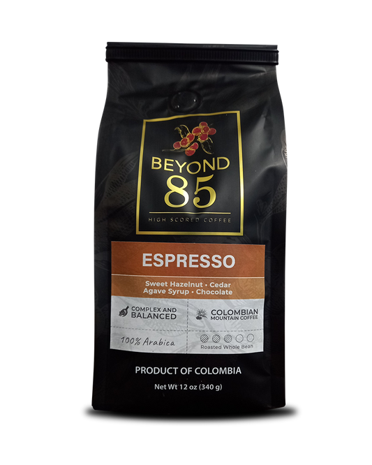 Espresso Premium Colombian Coffee | Beyond 85 Coffee